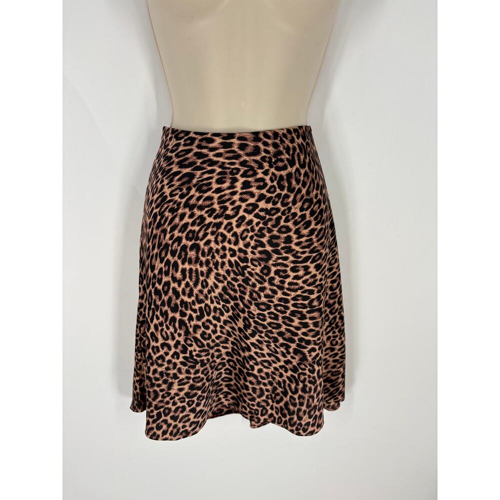 Loft Leopard print Fit and Flare Skirt (B10)